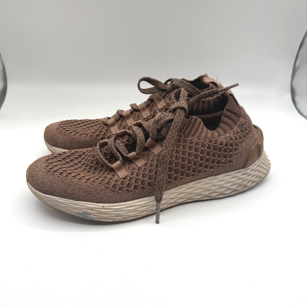 Nobull Knit Runner Sneakers Mens 10.5 Brown Athletic Training Sneakers Gym Shoes